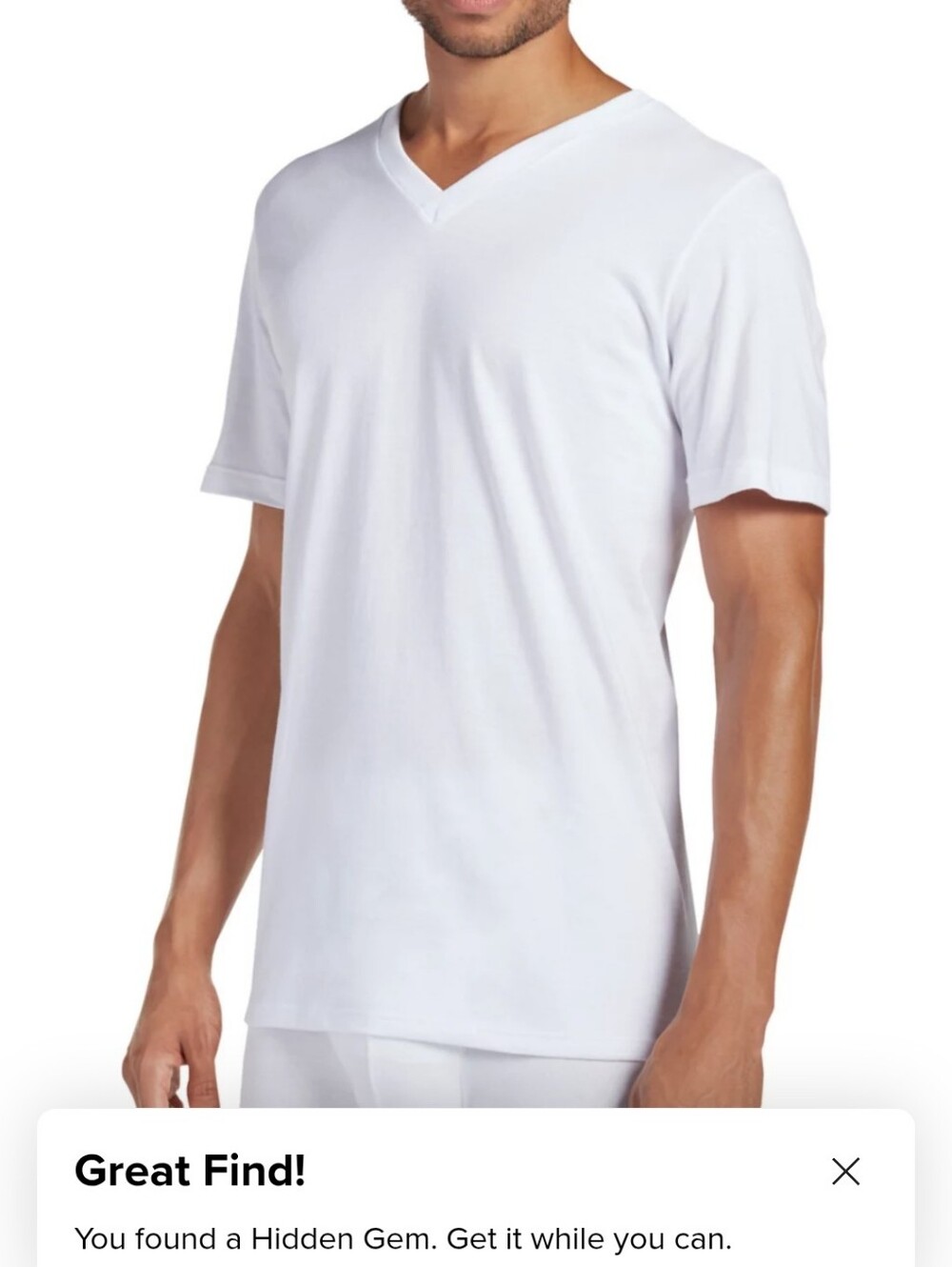 Jockey White Cotton Crew Undershirts - Pack Detail